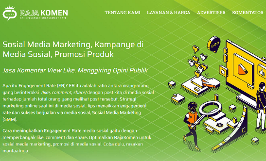 Percayakan Layanan Sosial Media Marketing Paling Ampuh dan Efektif kepada RajaKomen